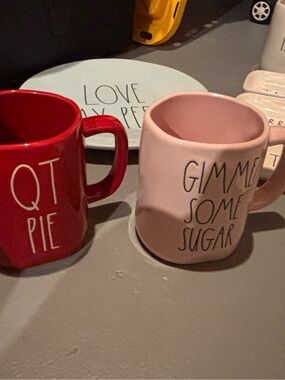 Rae Dunn Collection Pink "Gimme Some Sugar" Ceramic Mug - Home Dining